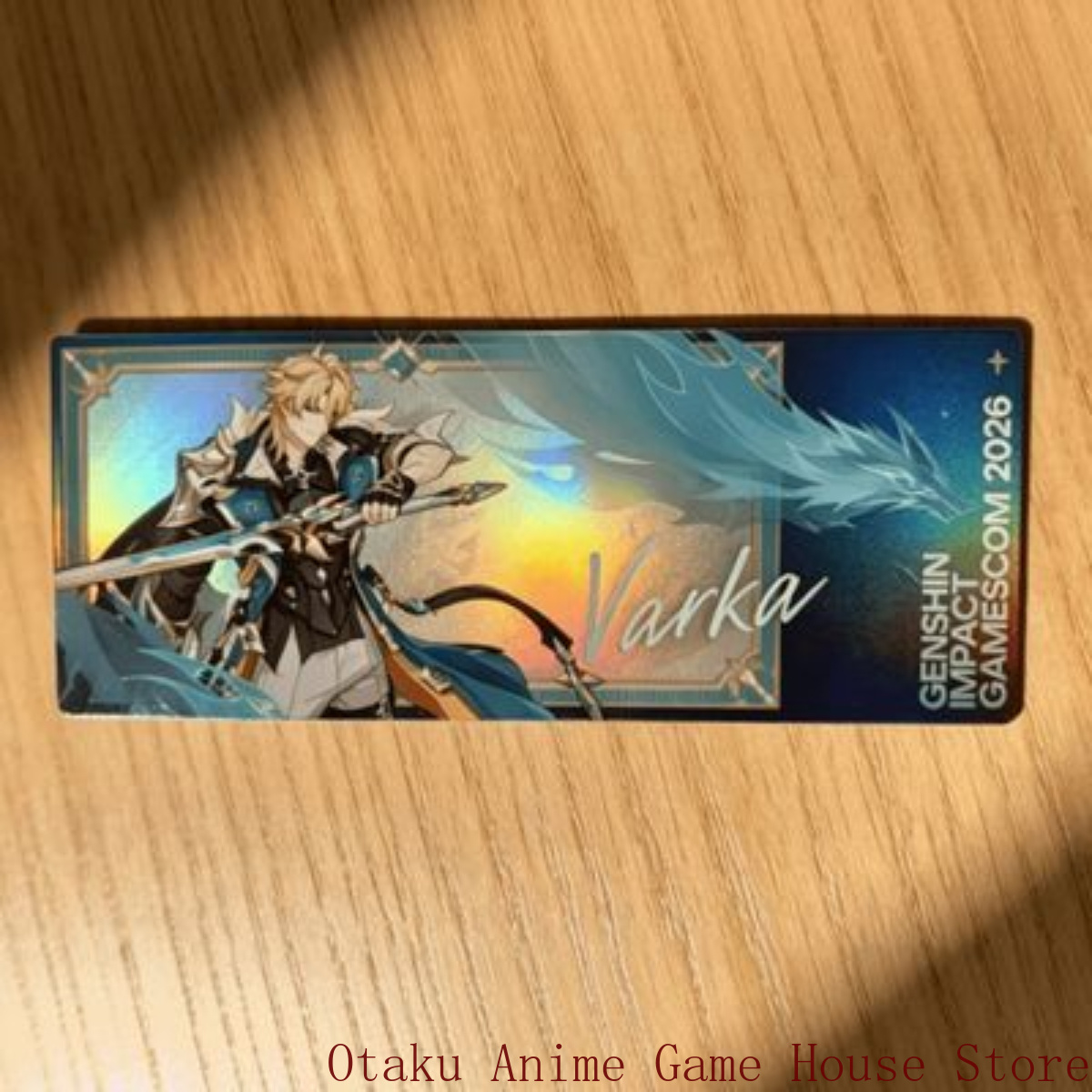 Anime Cosplay Party - Genshin Impact Varka Anime Laser-Ticket Cartoon-Sammelkarte