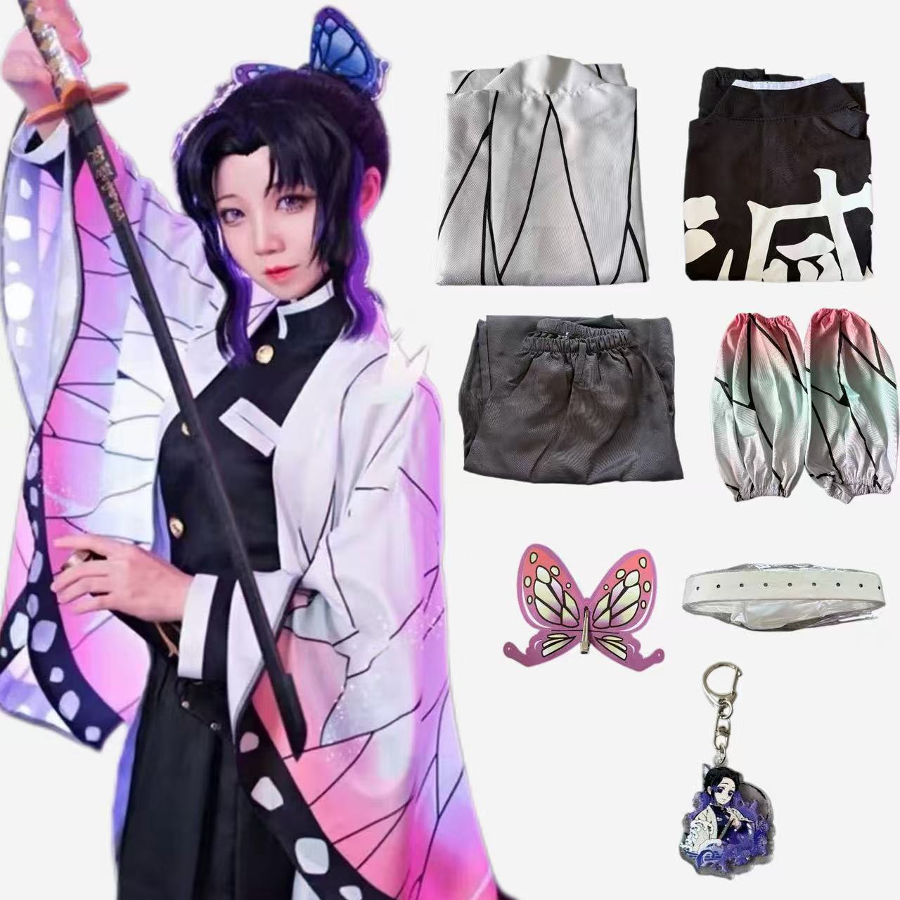Anime Cosplay Events 2026 - 2026 Anime-Charakter Kochou Shinobu Cosplay-Outfit, Komplettes