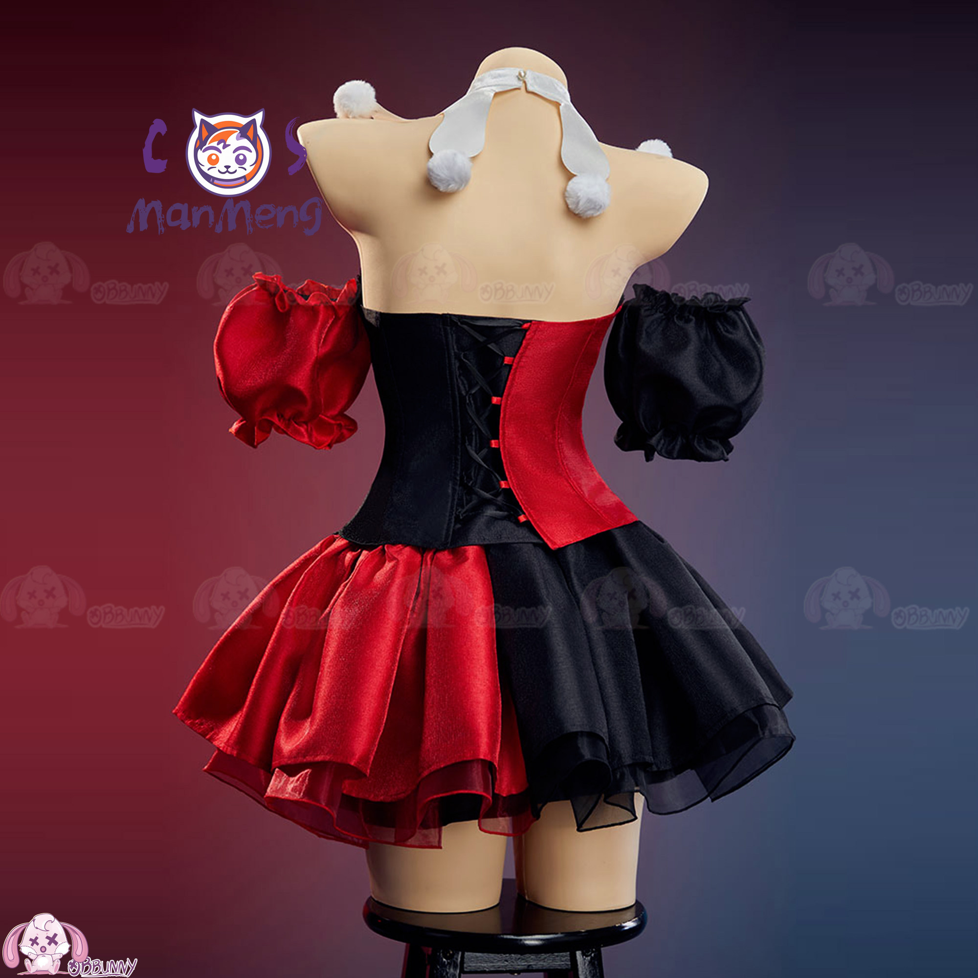 Anime Cosplay Party - Neuer Clown Gothic Lolita Taillenrock in