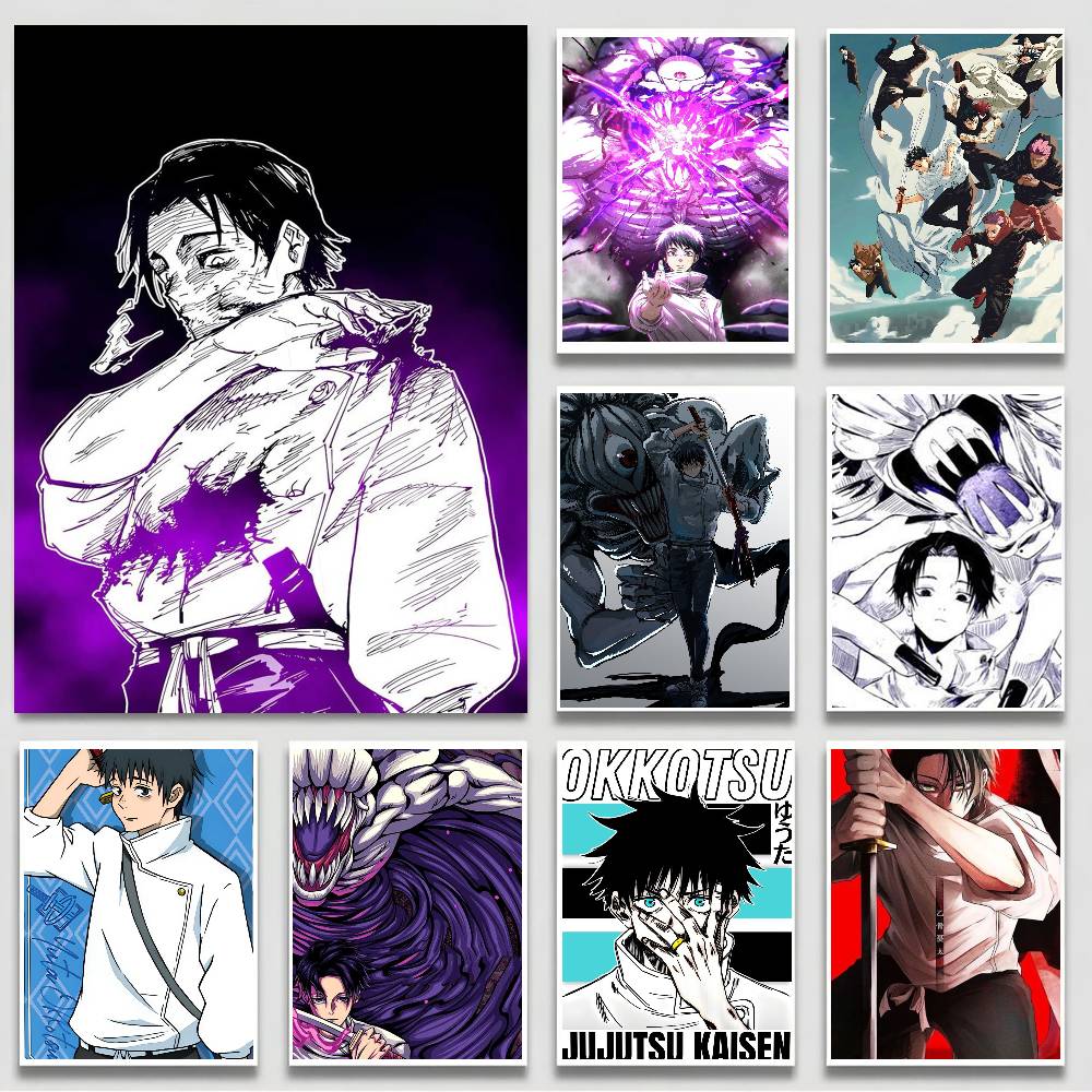 Black Clover Grimoire - Jujutsu Kaisen Okkotsu Yuta Papierdruck Wohnzimmer