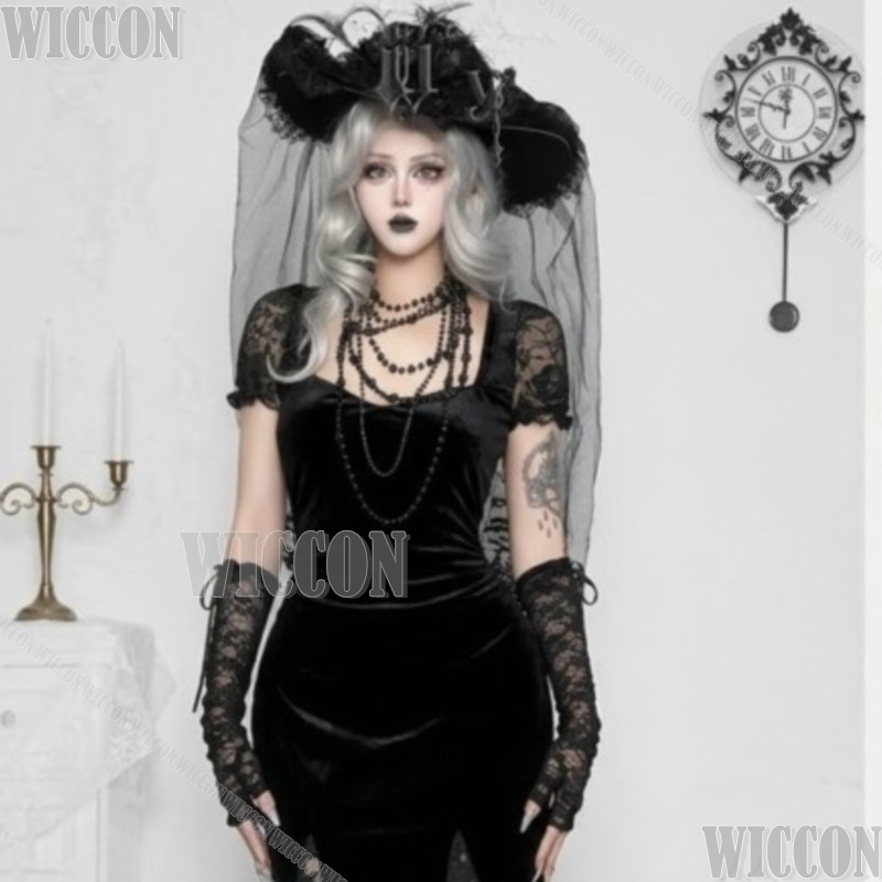 Anime Cosplay Events 2026 - Gotisches dunkles Meerjungfrauen-Spitzenkleid 2026 Neues Halloween