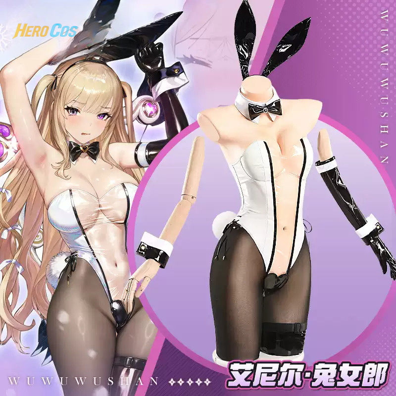Cosplay Anime Women - Game Browndust2 Aynil Cosplay Kostüm Bunny