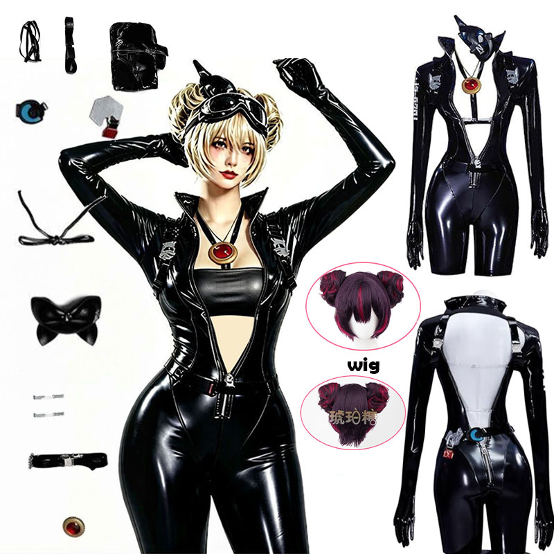 Cosplay Anime Women - WHH Anime Nikke Quency Cosplay-Kostüm, schwarzer