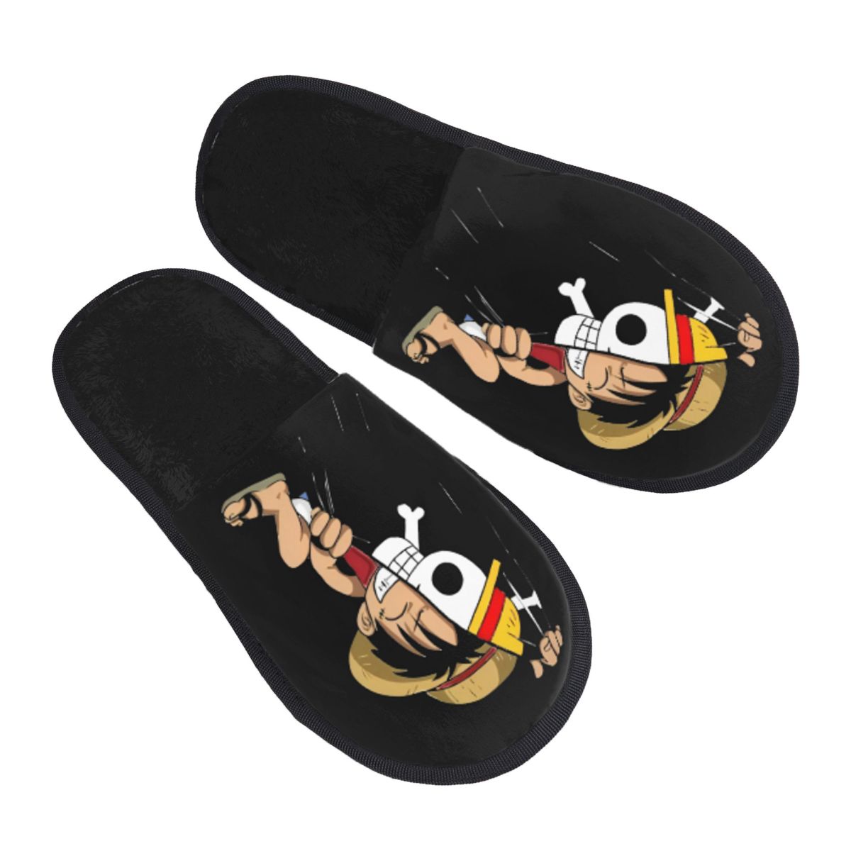 Cosplay Anime Zoro - OnePieces Luffys Zoro O-one-piece-e Winter Baumwoll-Plüsch-Hausschuhe