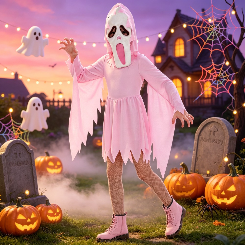 Halloween-Geistergesicht-Kostü – Anime Cosplay Face Bewertung und Preis