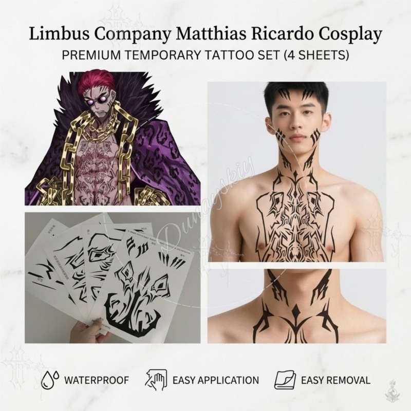 Matthias Ricardo Schwarzes Tri – Anime Cosplay Face Bewertung und Preis