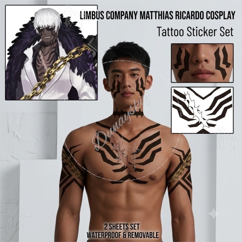 Matthias Ricardo Schwarzes Tri – Anime Cosplay Face Bewertung und Preis