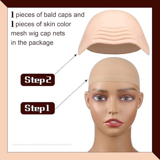 2-teiliges Set Latex-Perückenk – Anime Cosplay Makeup Bewertung und Preis