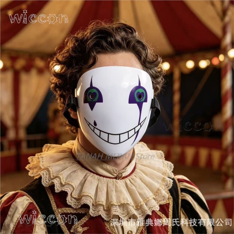 Halloween Pierrot Der Verrückt – Anime Cosplay Face Bewertung und Preis