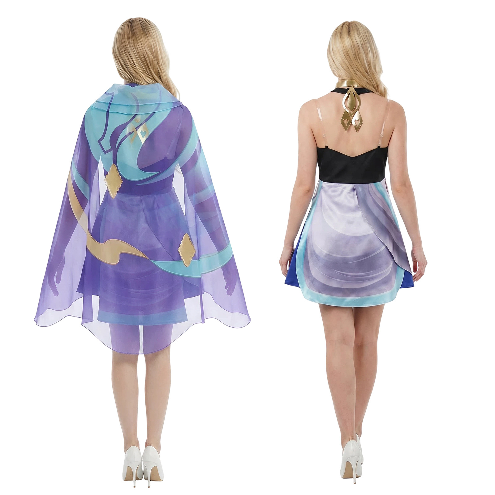 Dolia-Kleid mit Kopftuch, Cosp – Cosplay Anime Women Bewertung und Preis