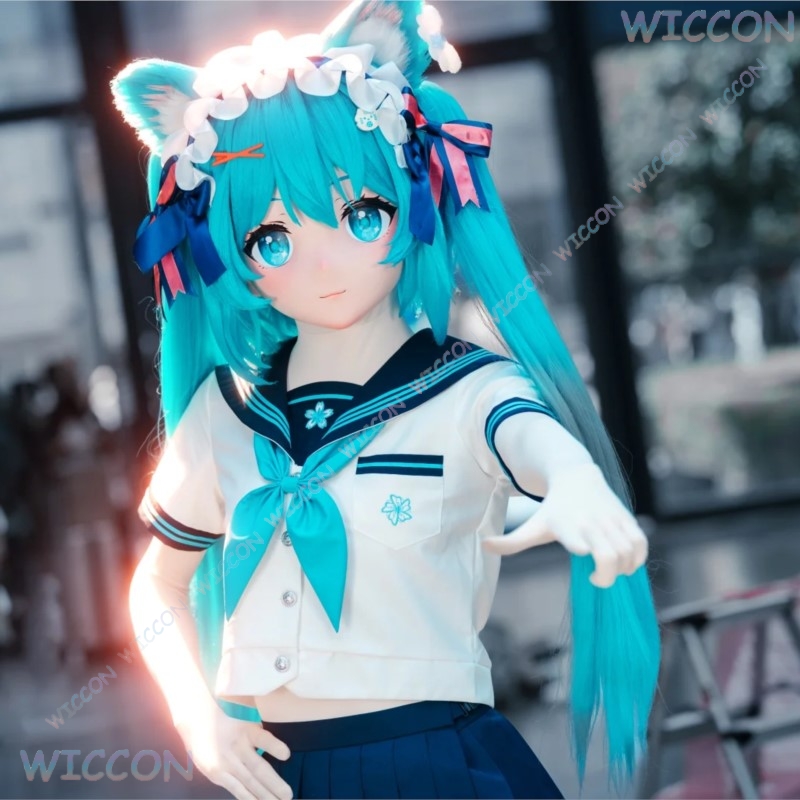 Kigurumi Weibliche Gesichtsmas – Anime Cosplay Face Bewertung und Preis