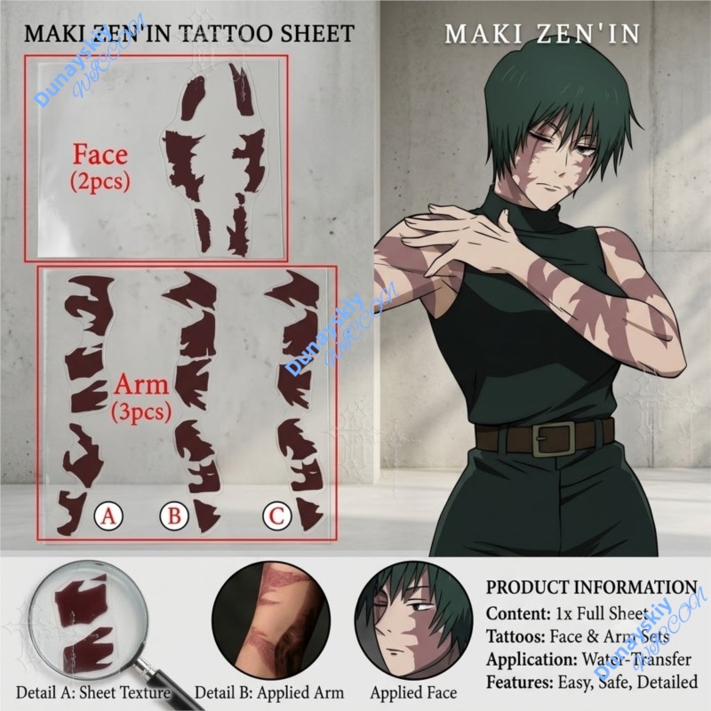 Anime Jujutsu Kaisen Zenin Mak – Anime Cosplay Face Bewertung und Preis
